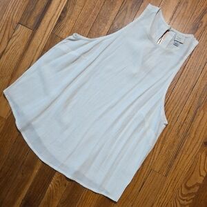 A New Day White Sleeveless Relaxed Tank Top